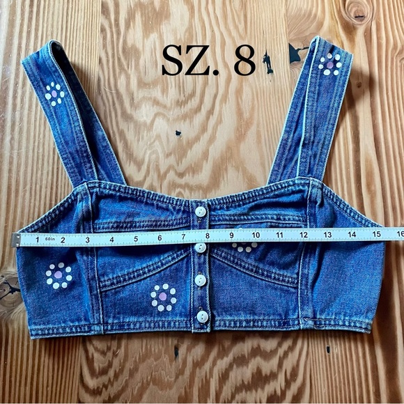 NWT Madewell Denim Sweetheart Bralette in Stamped Floral - Picture 9 of 9